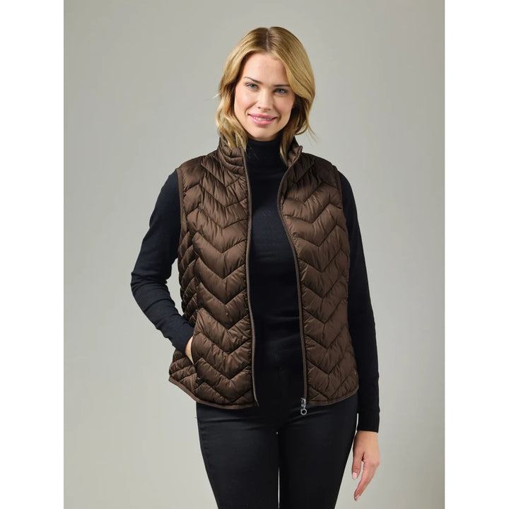 Veste sans manches matelassée en duvet Louise - Ultra-légère au style moderne