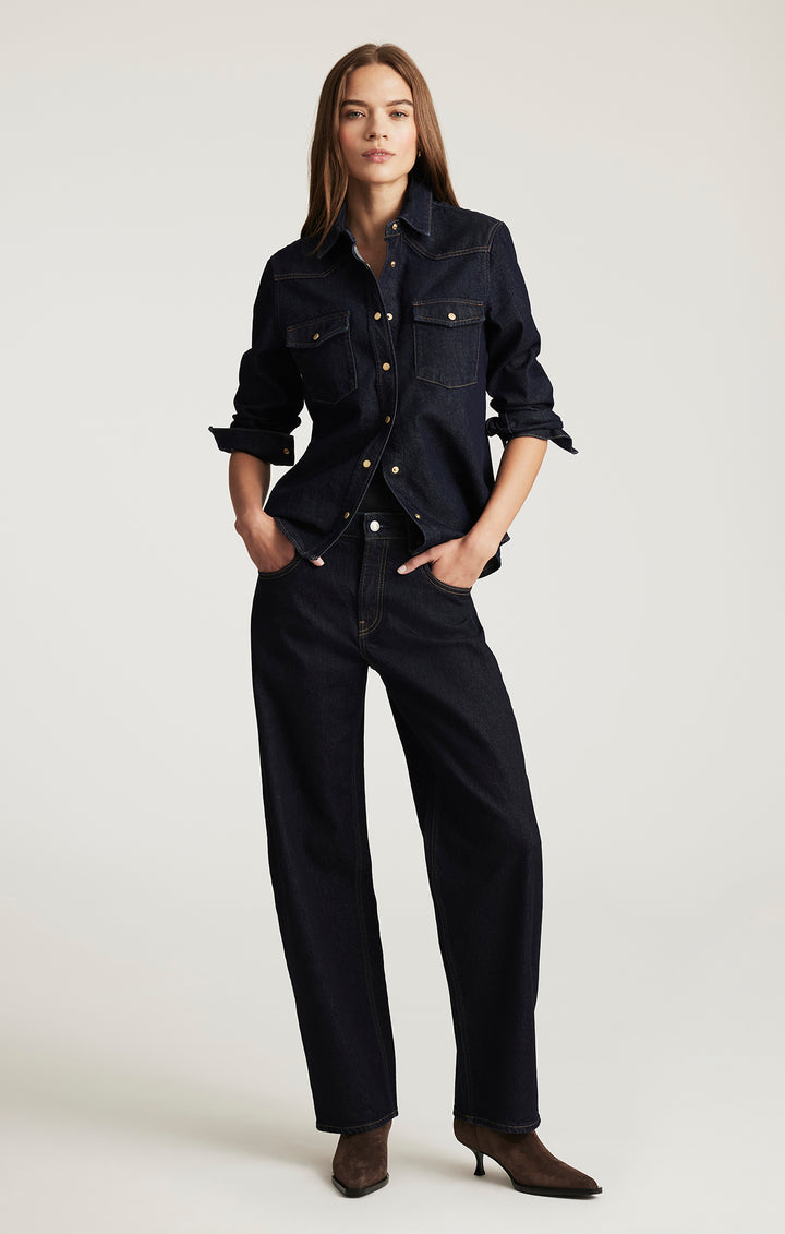 Jean vintage à coupe ballon Nica