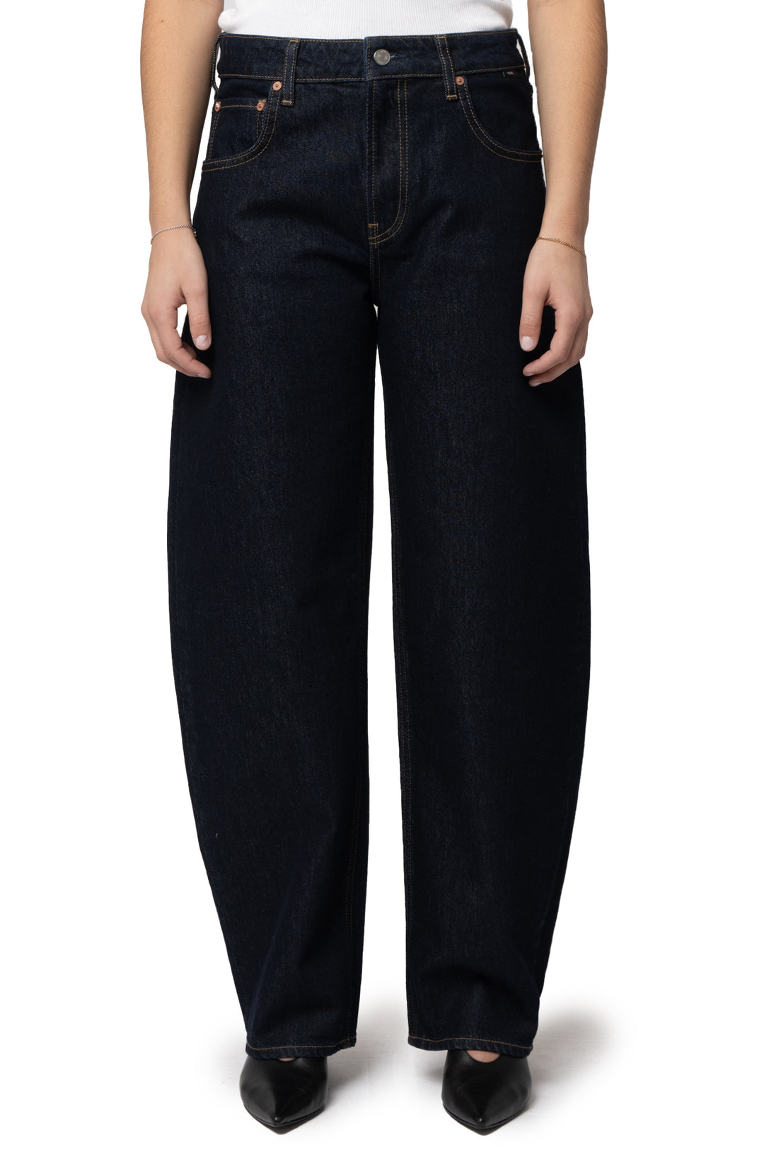 Jean vintage à coupe ballon Nica