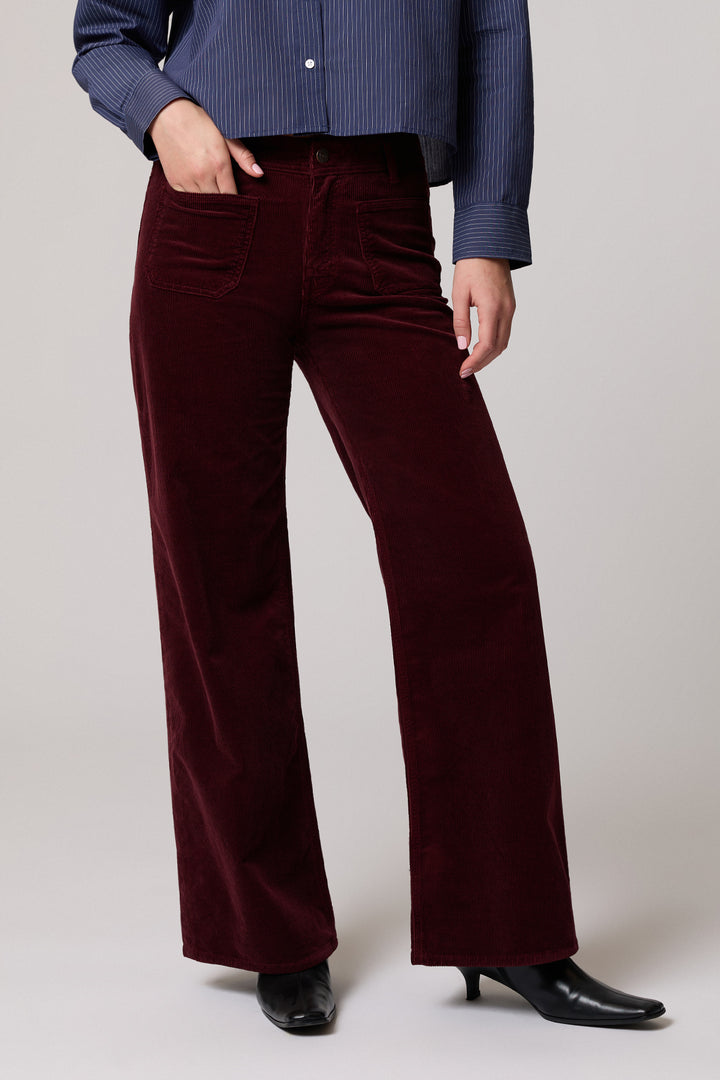Pantalon large en velours côtelé Paloma - Doux et structuré