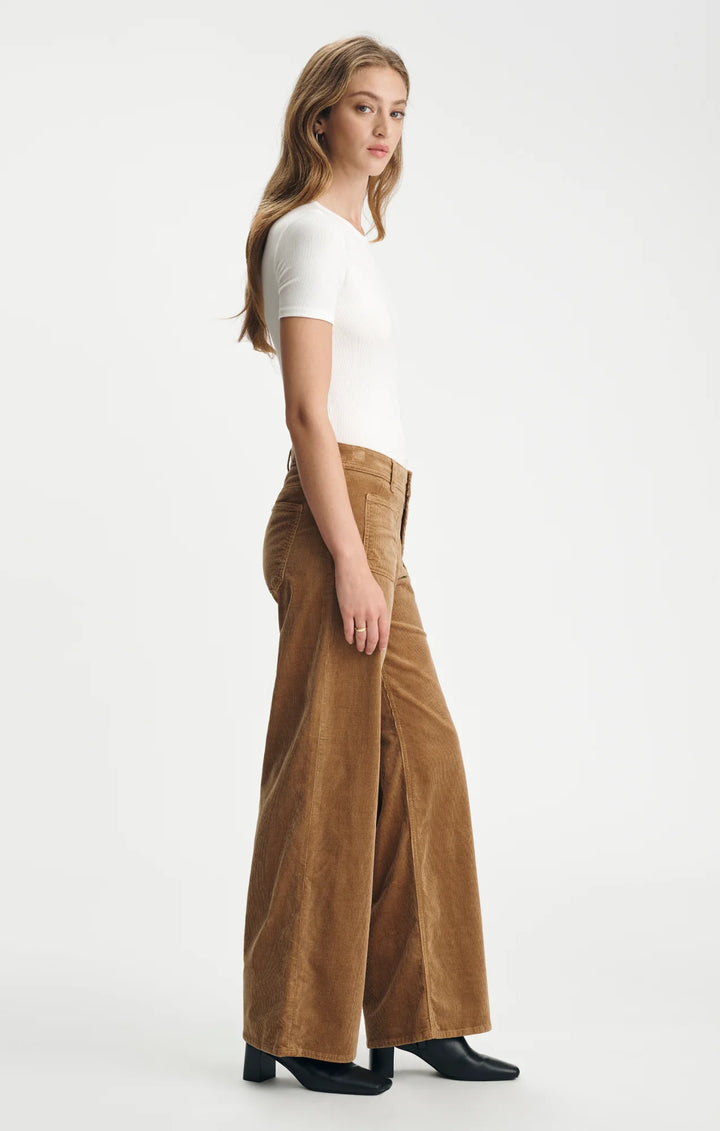 Pantalon large en velours côtelé Paloma - Doux et structuré