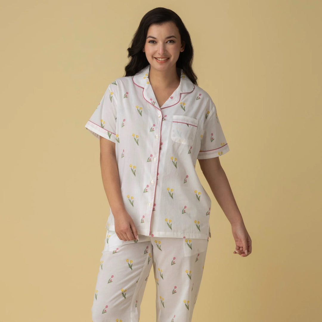 Pyjama 100% coton - Ensemble de nuit pantalon long
