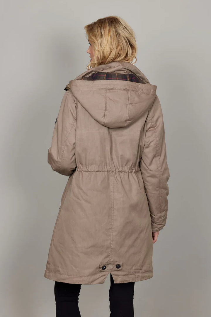 Manteau ciré à capuche amovible