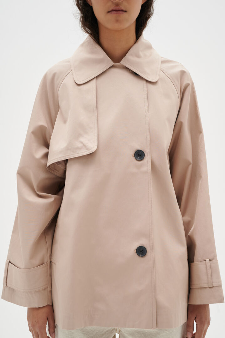 Manteau court inspiration trench coat