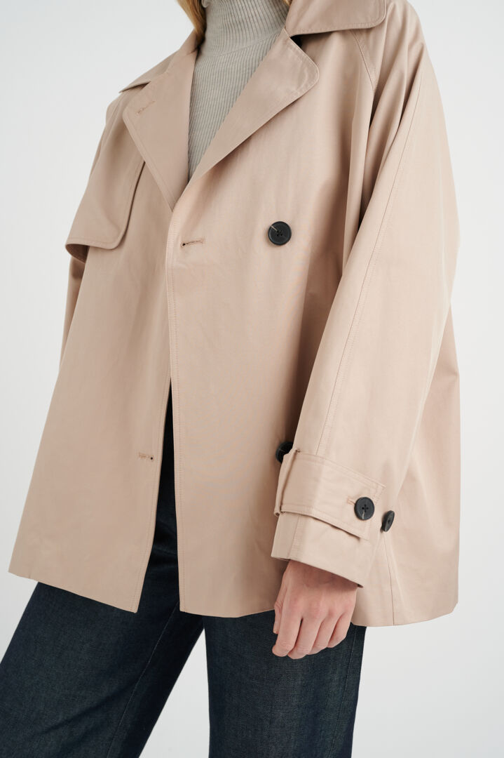 Manteau court inspiration trench coat