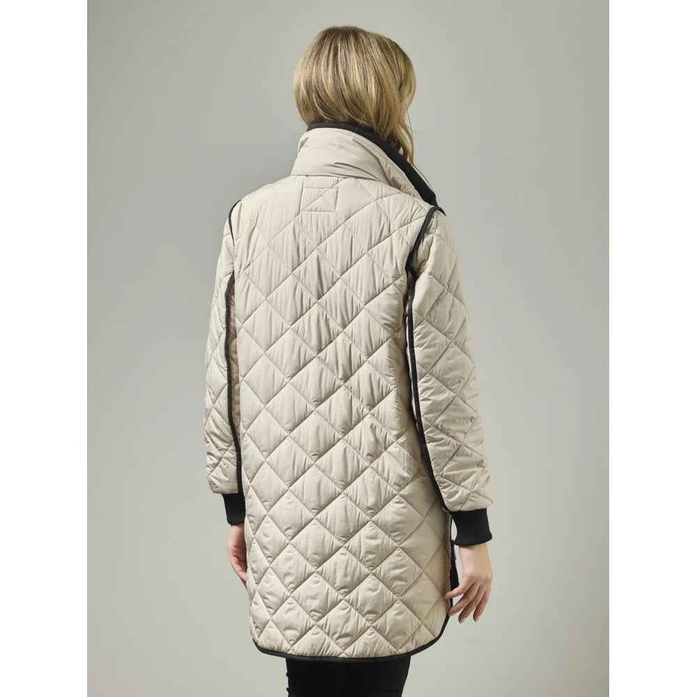 Manteau matelassé Margrethe – Écoresponsable aux détails contrastés