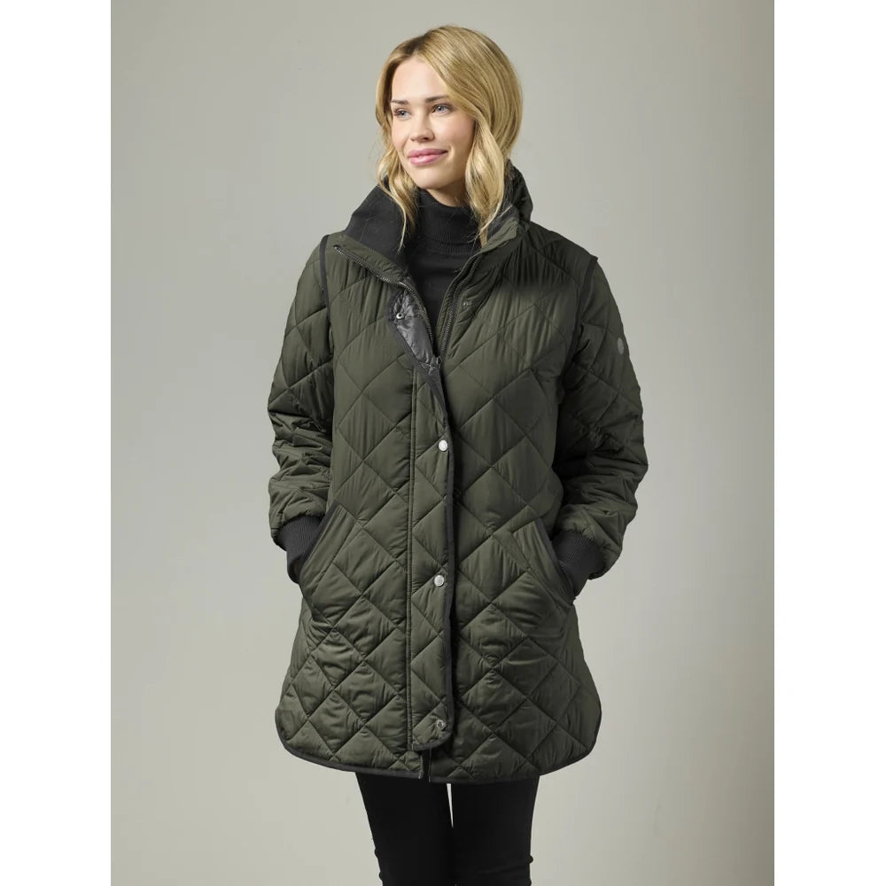 Manteau matelassé Margrethe – Écoresponsable aux détails contrastés