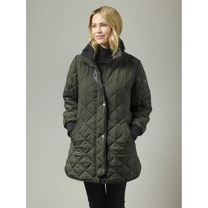 Manteau matelassé Margrethe – Écoresponsable aux détails contrastés