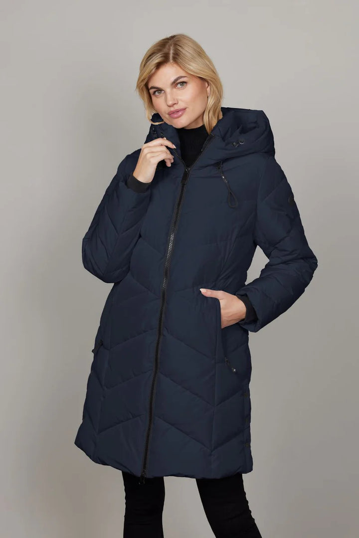 Manteau moderne à capuche Maya