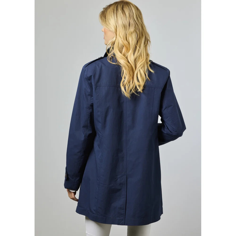 Veste trench classique Noelle - Mélange coton et nylon léger pour la mi-saison