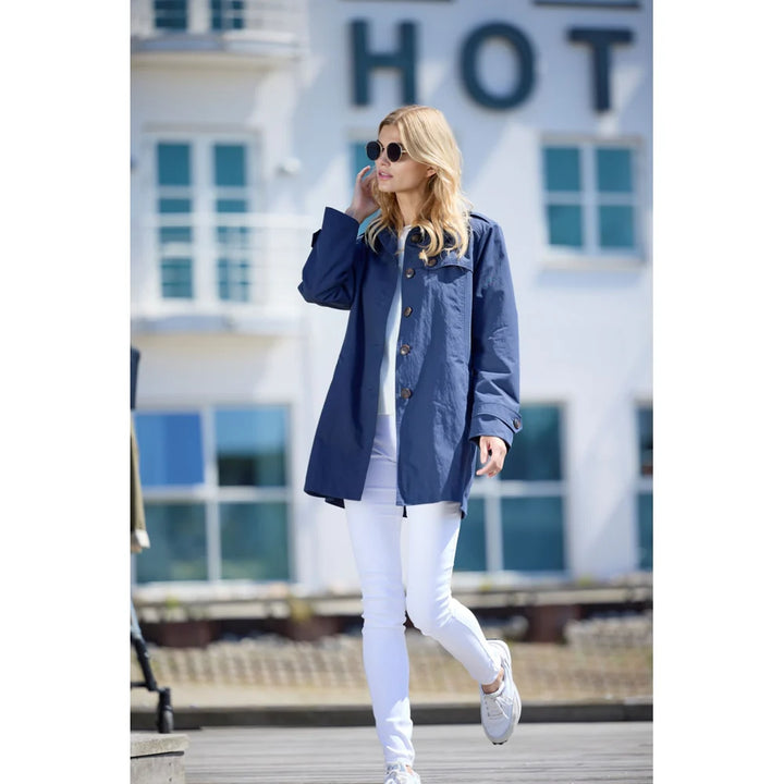 Veste trench classique Noelle - Mélange coton et nylon léger pour la mi-saison