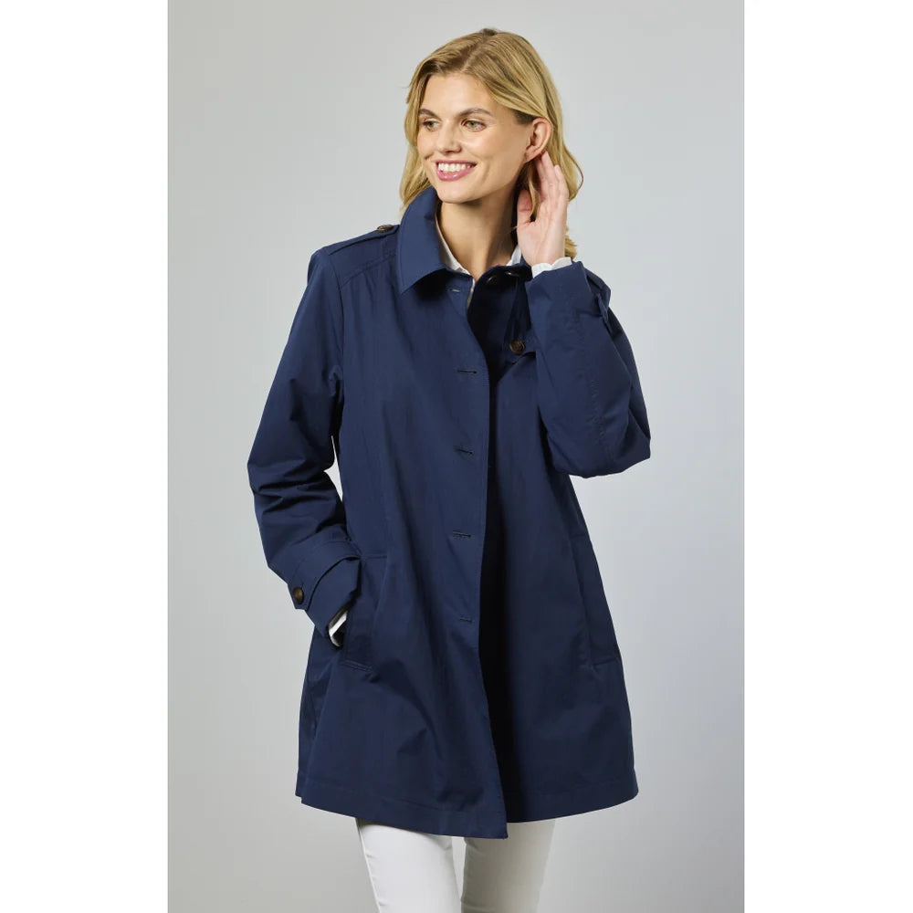 Veste trench classique Noelle - Mélange coton et nylon léger pour la mi-saison