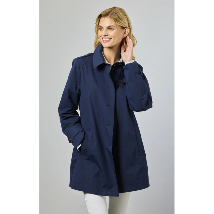 Veste trench classique Noelle - Mélange coton et nylon léger pour la mi-saison