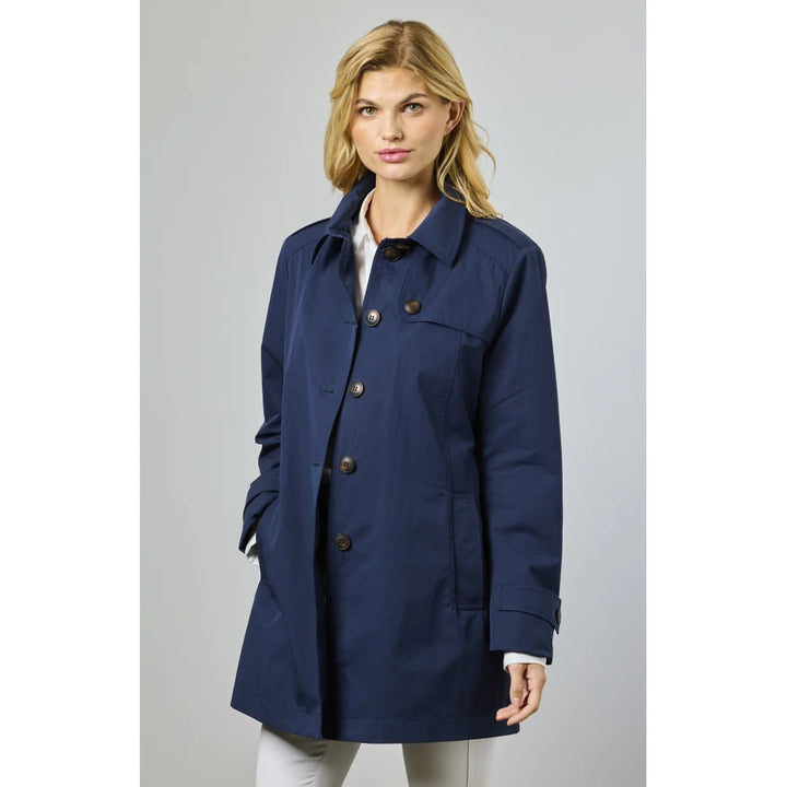 Veste trench classique Noelle - Mélange coton et nylon léger pour la mi-saison