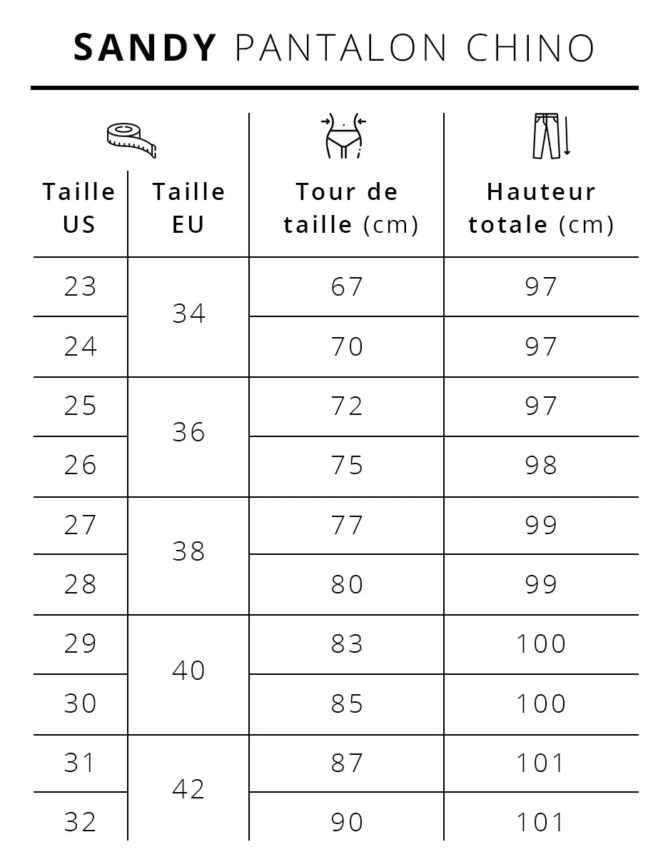 Pantalon ajusté et avantageux