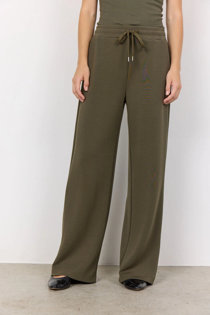 Pantalon ample en cotton ouaté