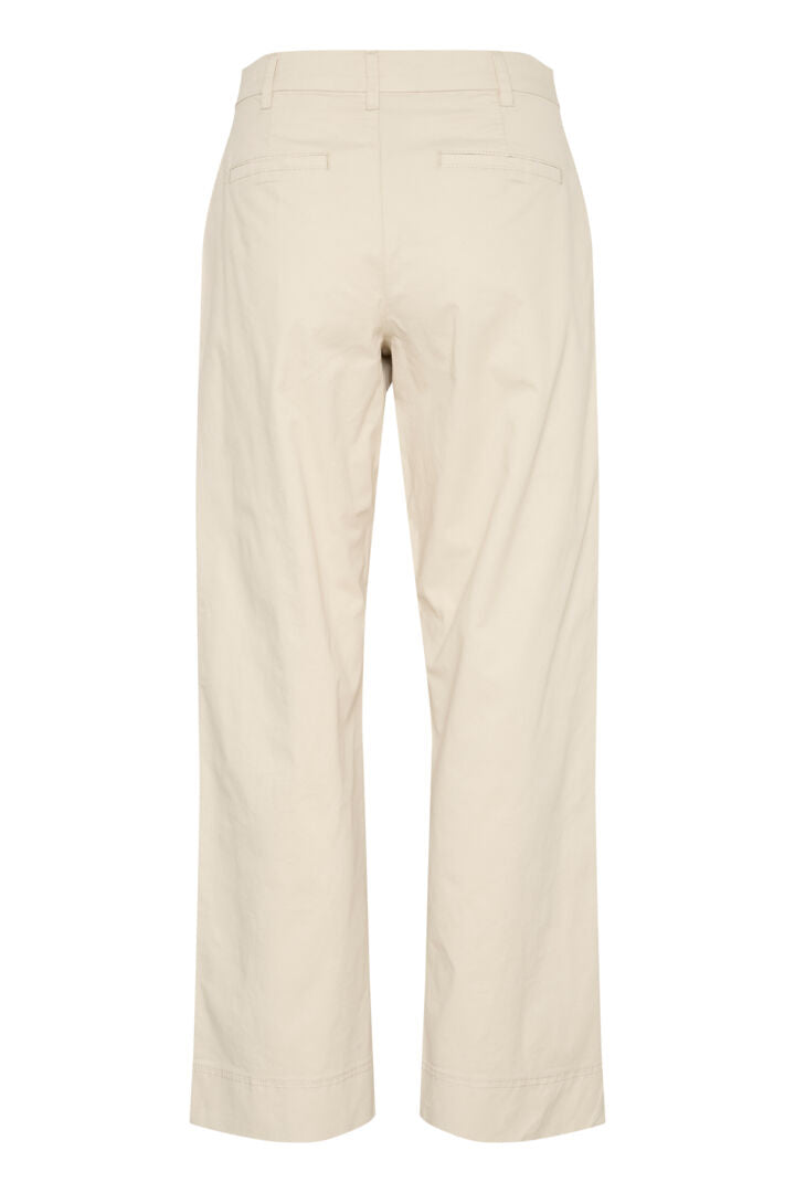 Pantalon en coton coupe droite ample