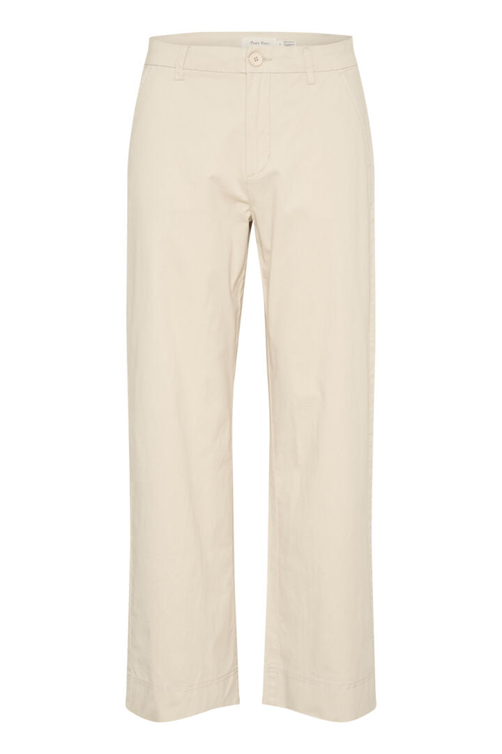 Pantalon en coton coupe droite ample