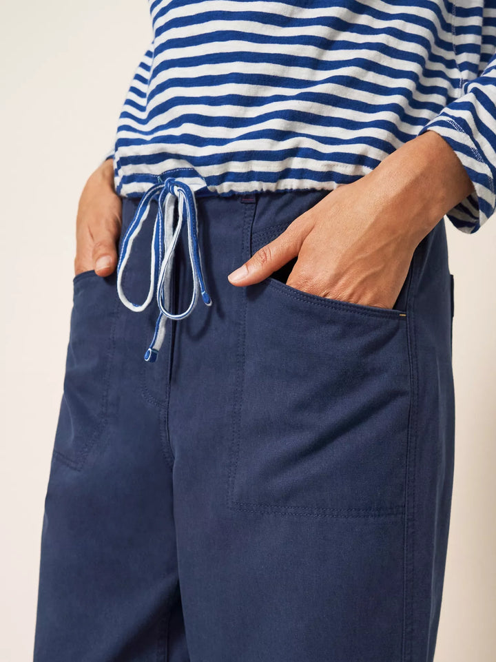 Pantalon en coton jambe large