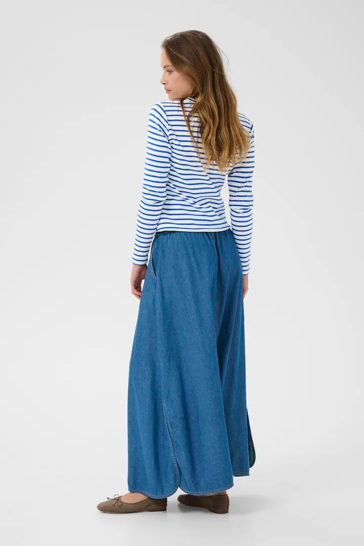 Pull à rayures et broderie de coeur Liddy