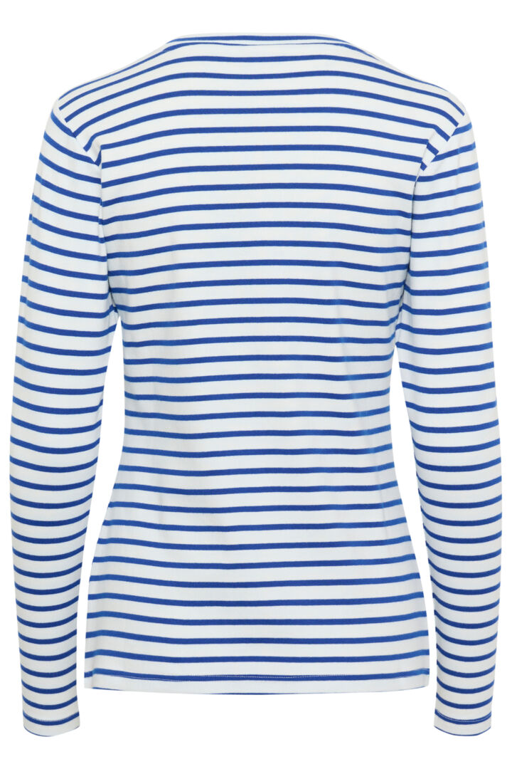 Pull à rayures et broderie de coeur Liddy