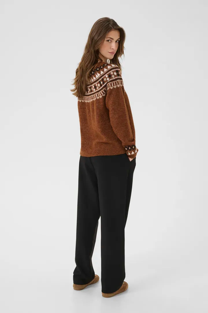 Pull d’inspiration artisanale Cherrie