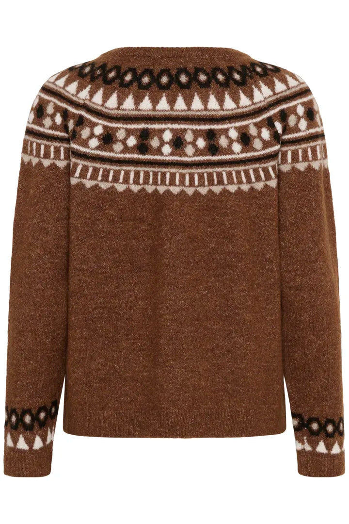 Pull d’inspiration artisanale Cherrie