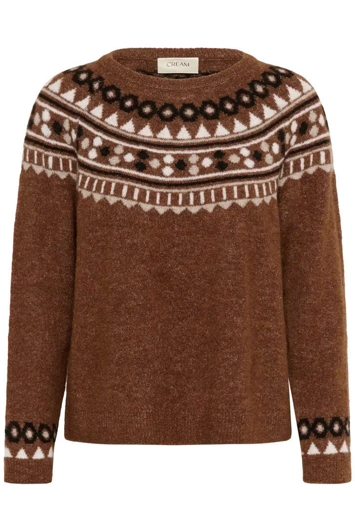 Pull d’inspiration artisanale Cherrie