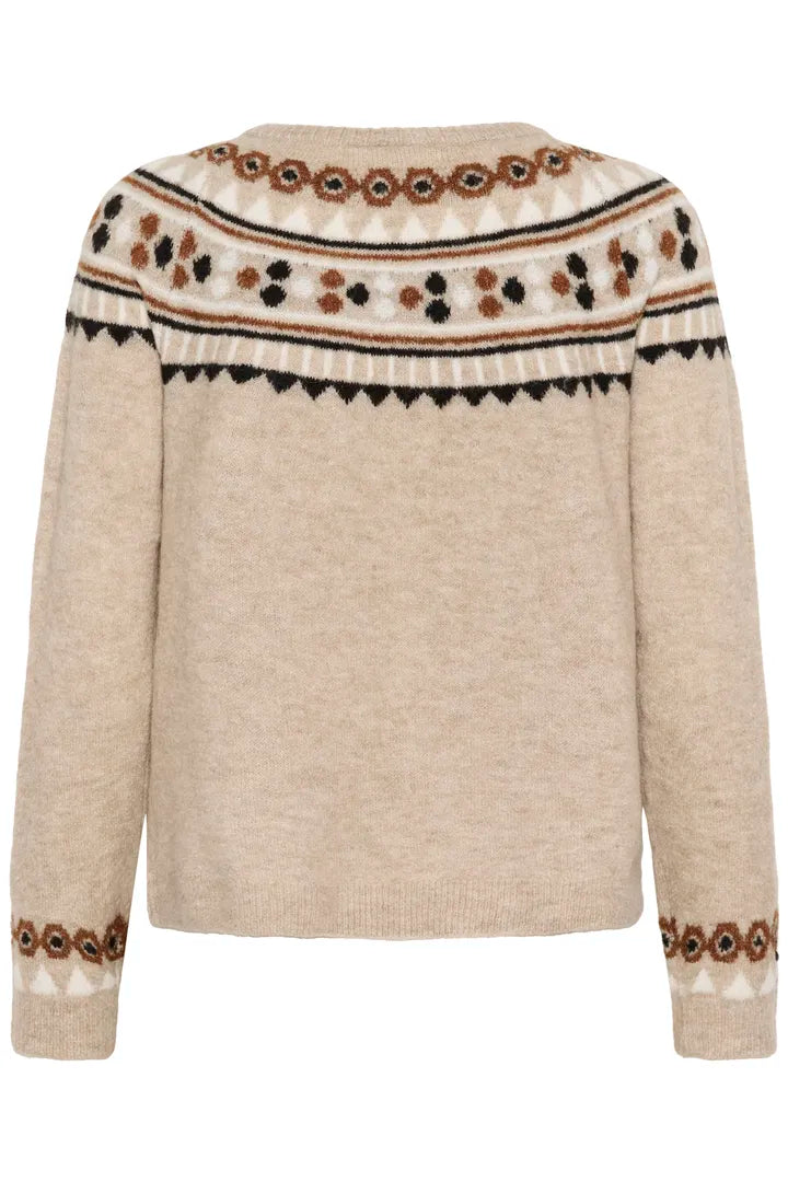 Pull d’inspiration artisanale Cherrie