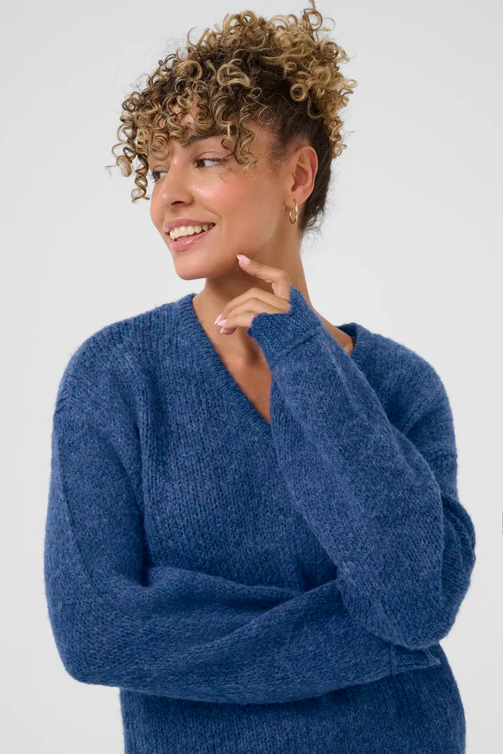 Pull original avec finitions angulaires en v Niso