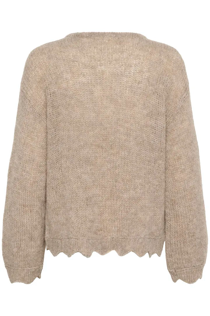 Pull original avec finitions angulaires en v Niso