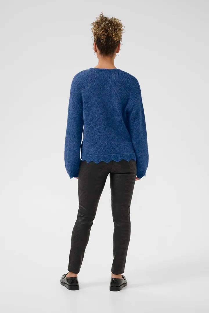 Pull original avec finitions angulaires en v Niso