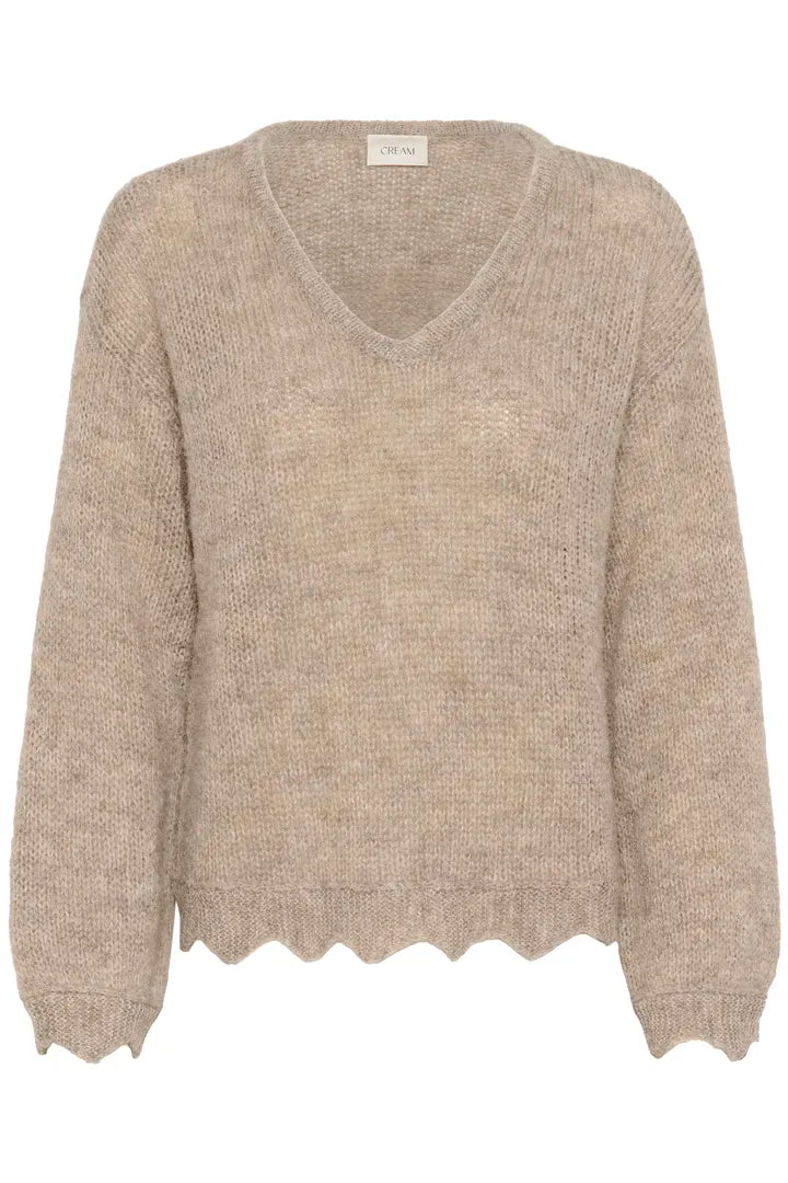 Pull original avec finitions angulaires en v Niso