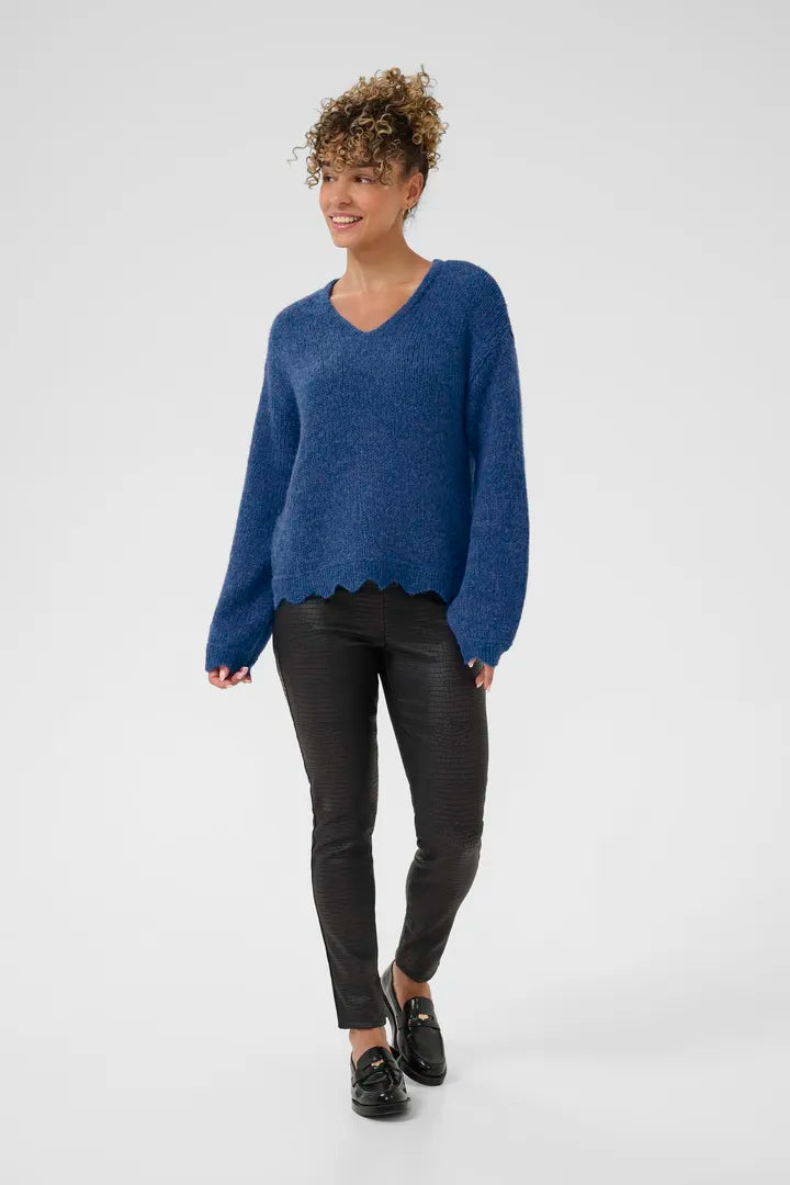 Pull original avec finitions angulaires en v Niso