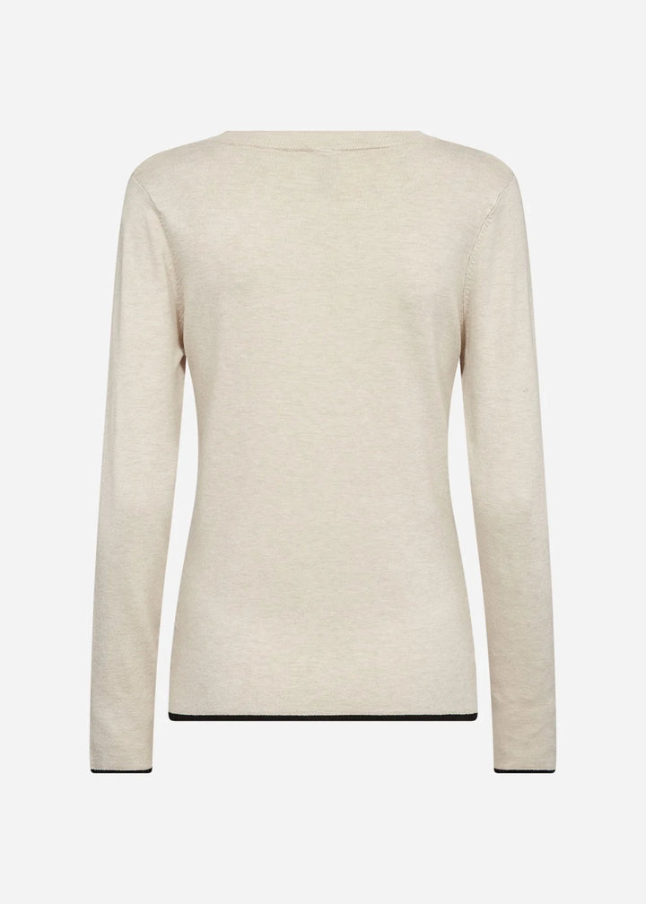 Pullover avec extrémités contrastées