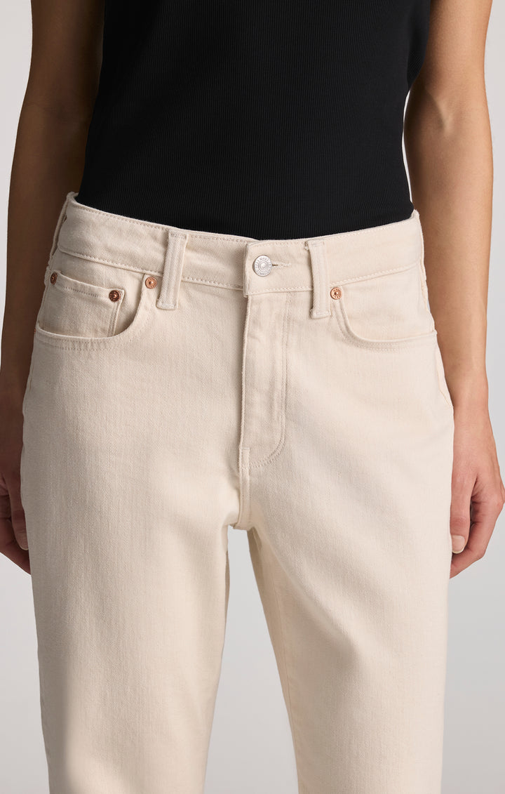 Jean New York taille haute droit - En coton et taille haute