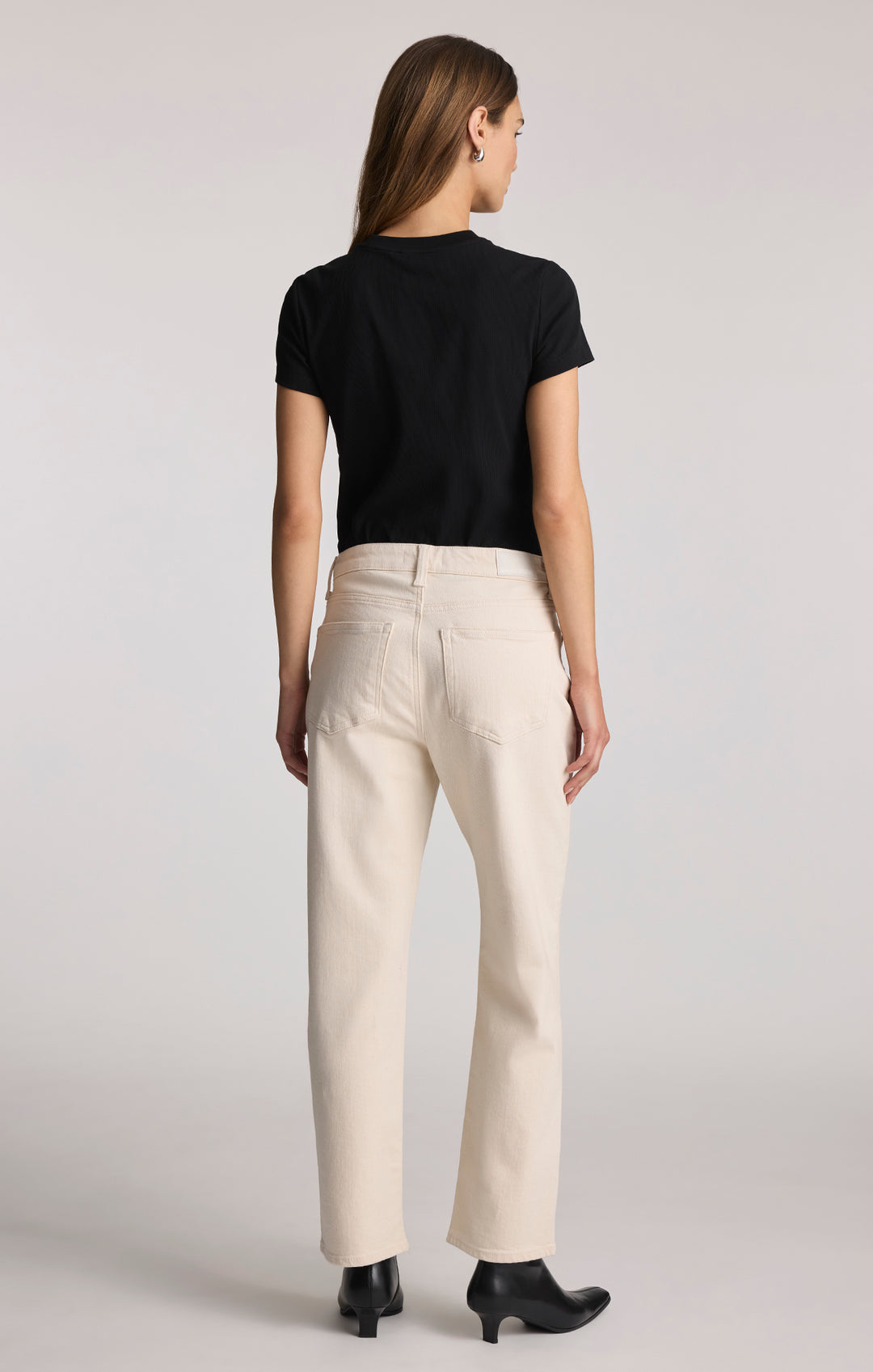 Jean New York taille haute droit - En coton et taille haute