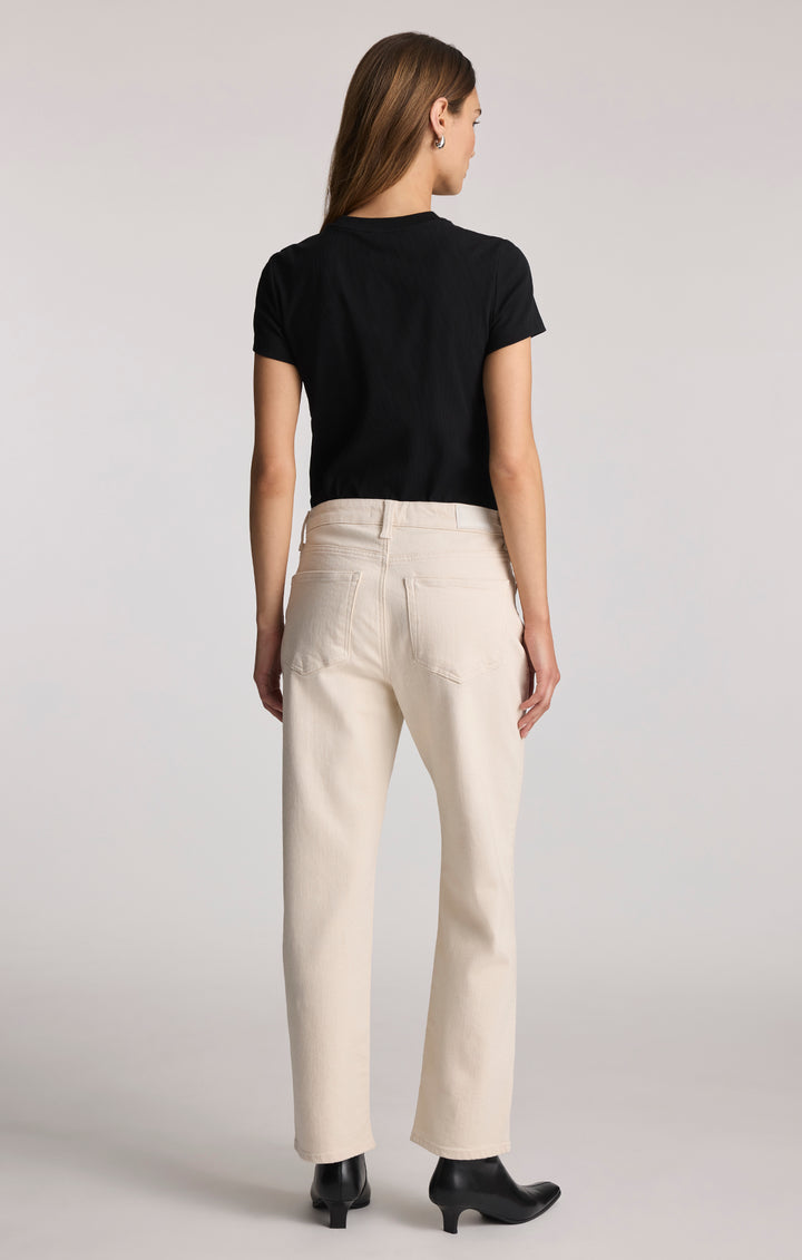 Jean New York taille haute droit - En coton et taille haute