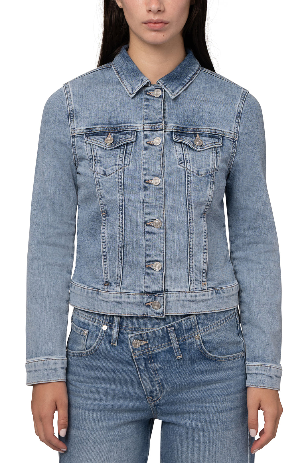 Veste en denim Samantha – Classique et confort extensible