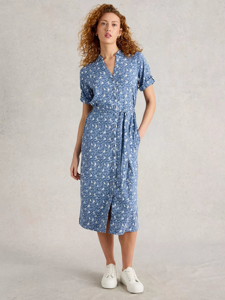 Robe-chemise bleue Annie