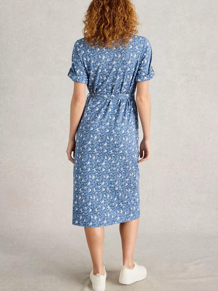 Robe-chemise bleue Annie