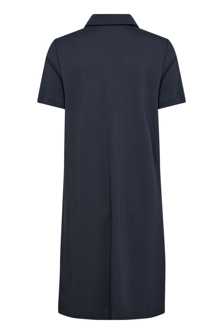 Robe avec col à manches courtes Elivia - viscose LENZING™ ECOVERO™