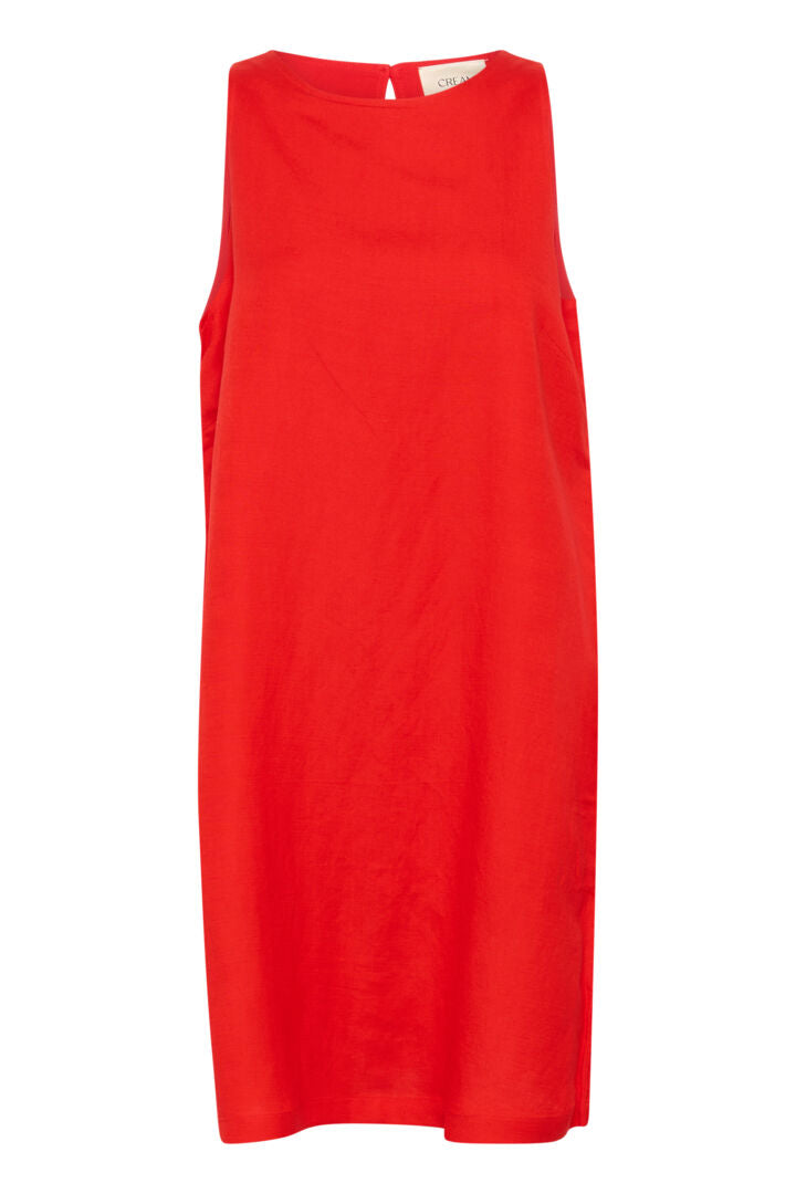 Robe aux lignes simples en lin Linna