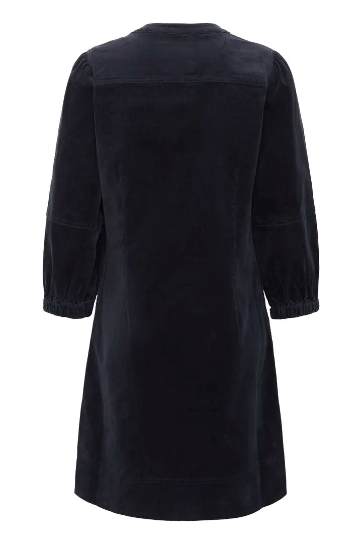 Robe en velours côtelé avec manches trois-quarts Sita