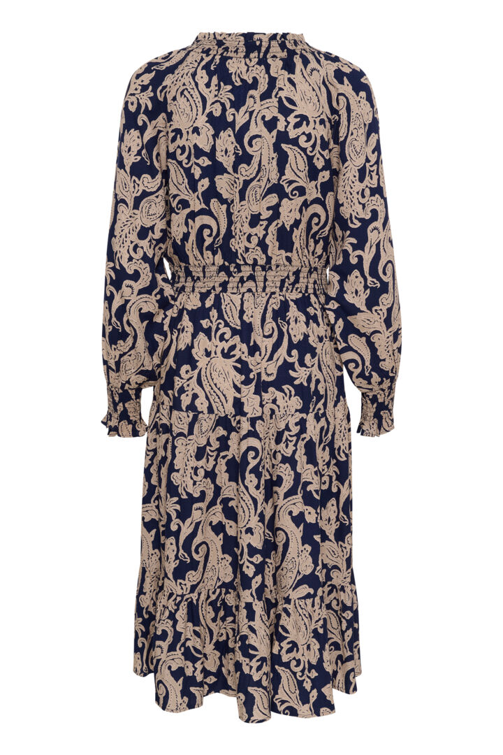 Robe avec imprimé arabesque baroque