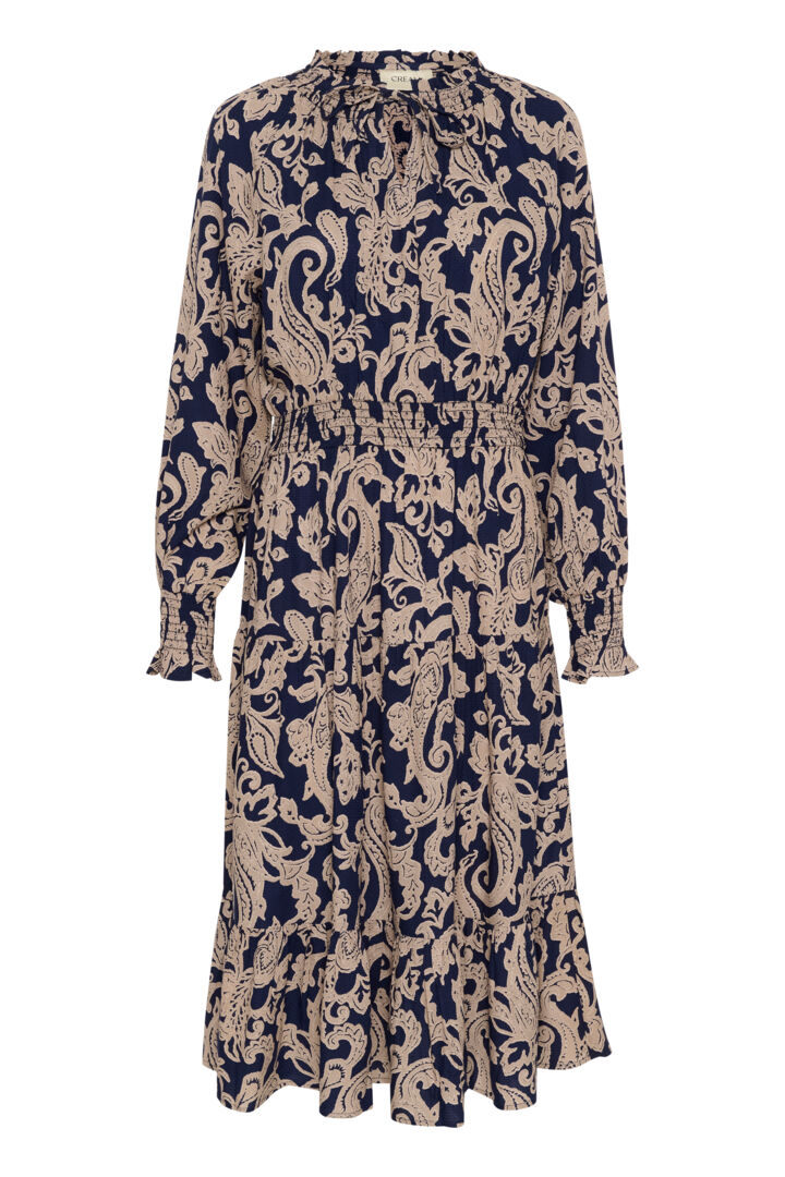 Robe avec imprimé arabesque baroque