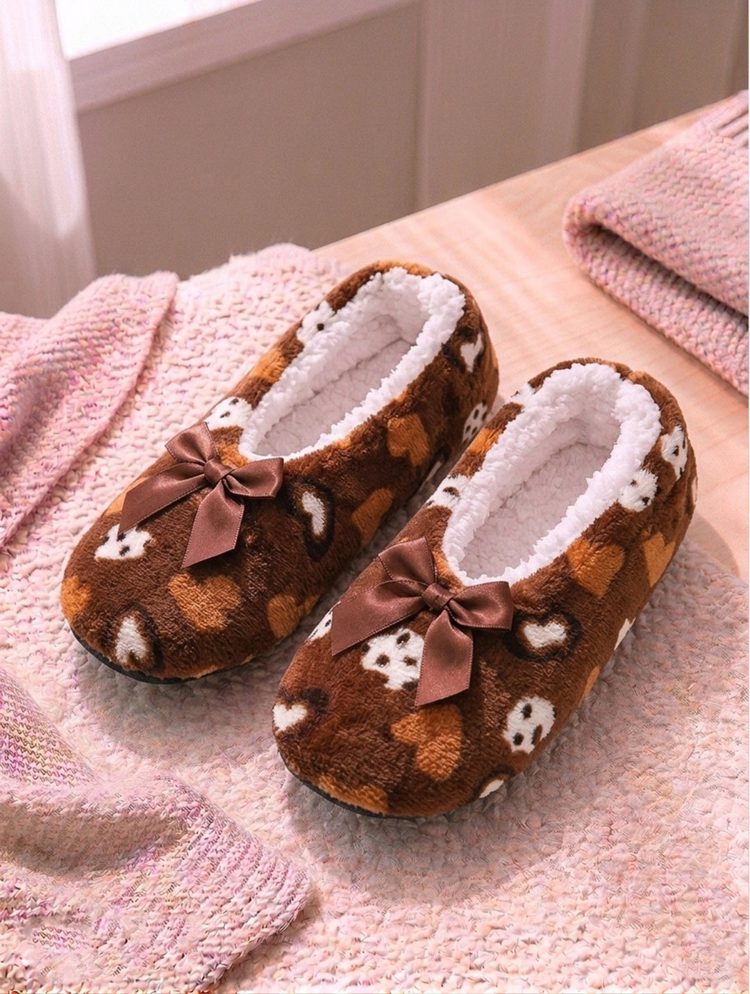 Chaussons chaussettes imprimés - Intérieur doublé