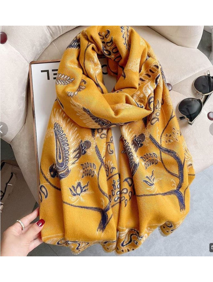 Écharpe couverture à motif