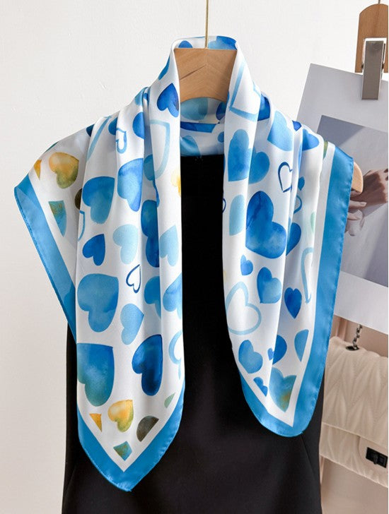 Écharpe à motifs floraux variés – Toucher soyeux