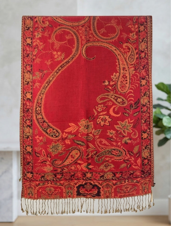 Grand foulard étole à motifs - Accessoire polyvalent